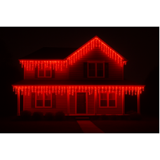 Kırmızı Işık Saçak Led │ 200*70*50*30 Cm │ Dış Mekan │ Eklenebilir │ Çakar animasyonlu │ 8 mm Led